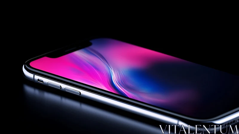 Silicon Device with Dynamic Gradient Wallpaper Display.