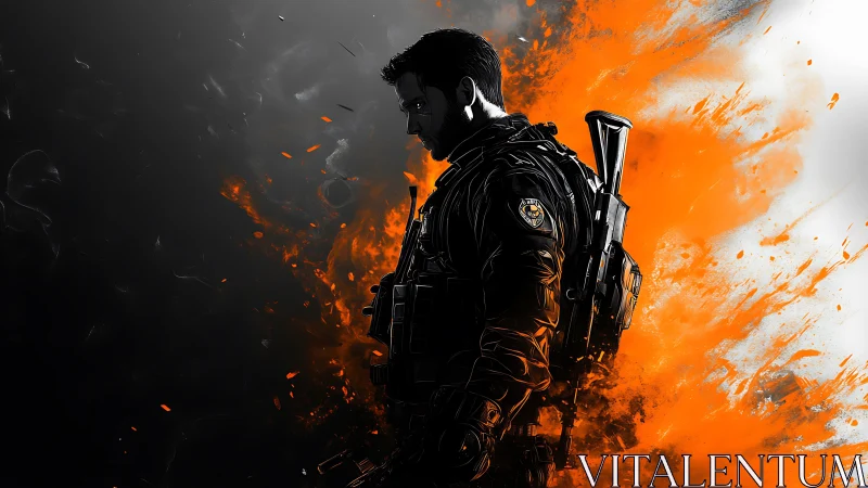 Firelit tactician walks the edge between dusk and detonation