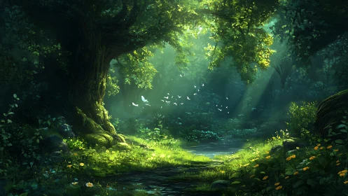 Luminous Forest Cathedral Awakens.