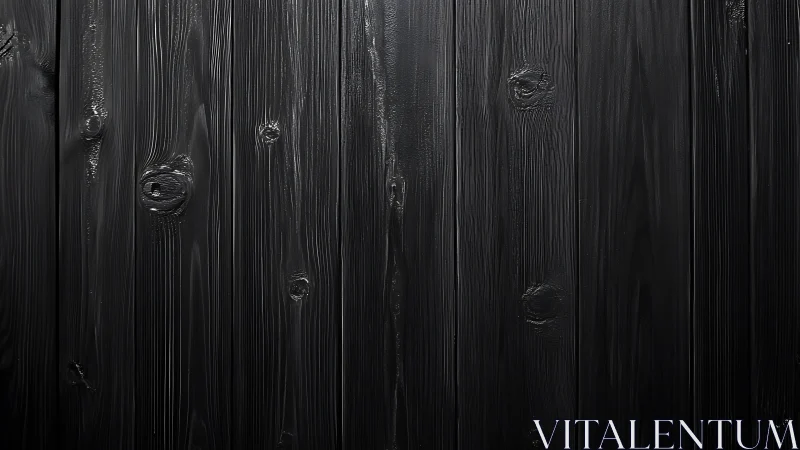 Close-up vertical planks in matte black painted wood texture