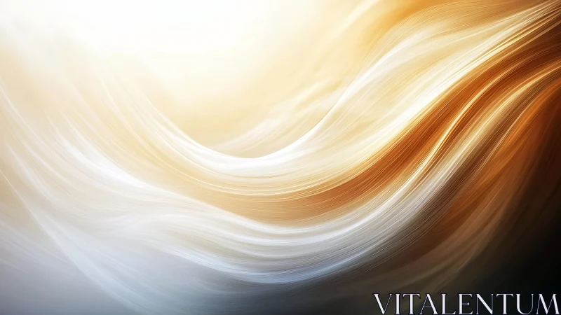 Golden light flows in soft swirling waves of gentle energy