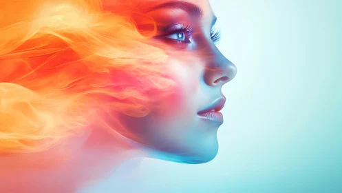 Radiant Spirit: A Luminous Portrait of Inner Glow.