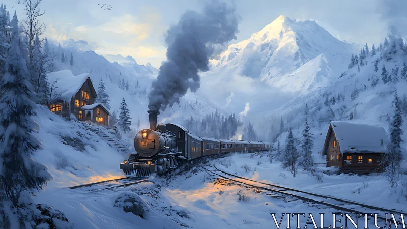 Snowy mountain railway welcomes a warm winter journey