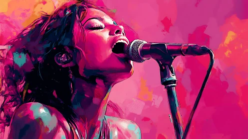 Vibrant singer pours raw emotion into a live performance.