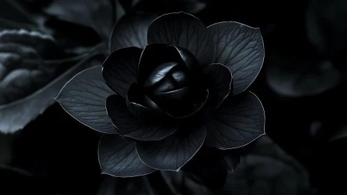 Midnight Bloom Whispers Through Luminescent Shadows.