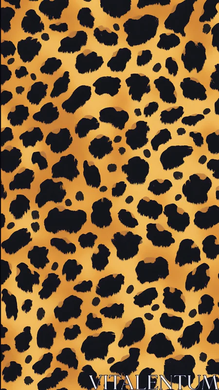 Leopard Spot Pattern in Golden and Black.