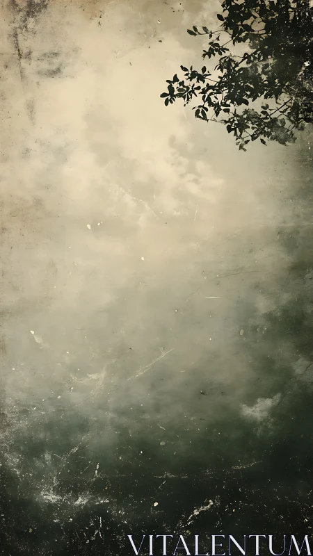 Softly muted sky welcomes quiet branches into view