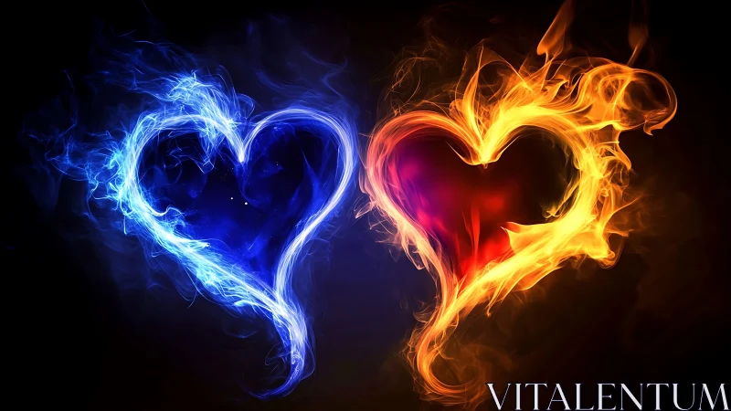 Two Hearts Blaze: Blue Ice Meets Fiery Passion