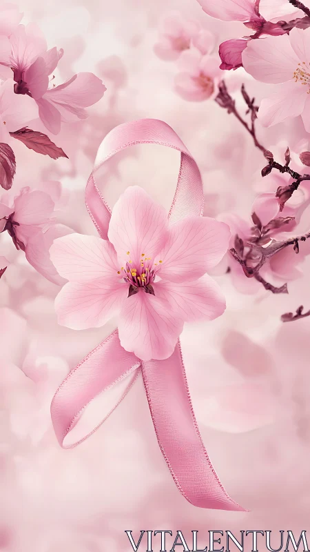 Pink Ribbon Flowers: A Touching Symbol of Hope.