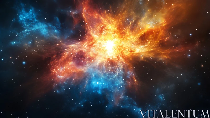 Nebula wings flare outward as cosmic embers ignite new stars