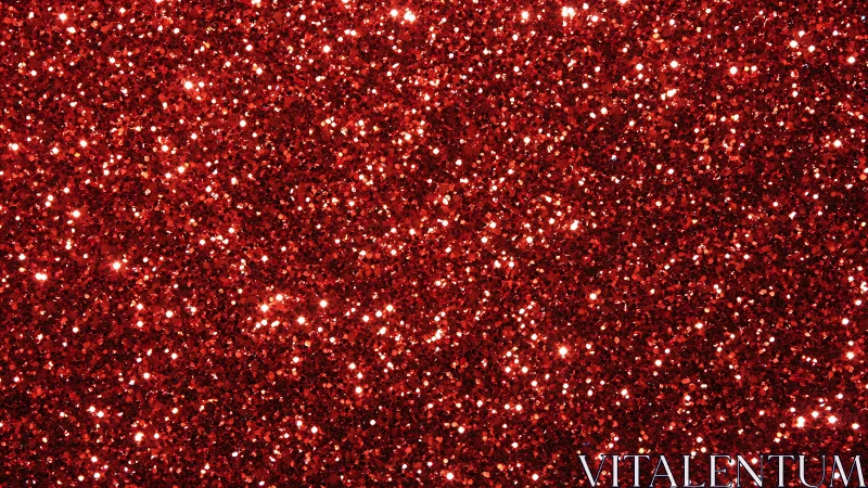 Dense red glitter texture fills frame with reflective sparkle