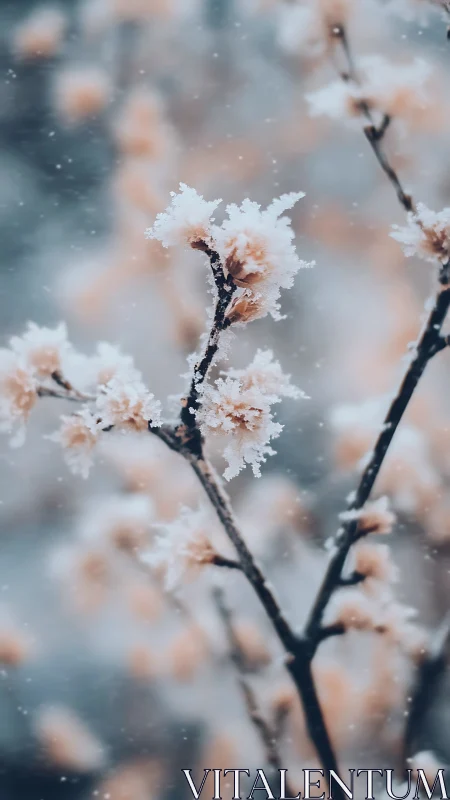 Frost-Encrusted Botanical Structures: Crystalline Winter Formations.