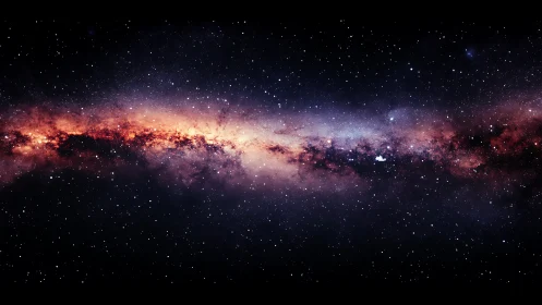 Star-woven galactic river blazing through midnight silence.