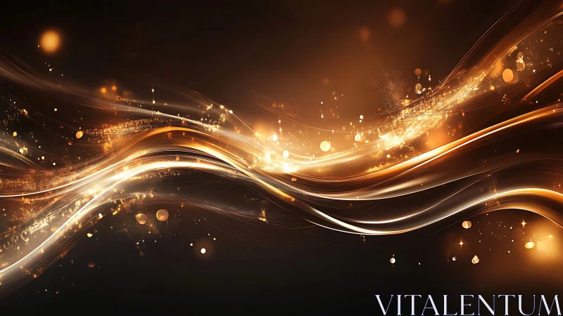 Luminous ember currents curl through midnight void in gold.