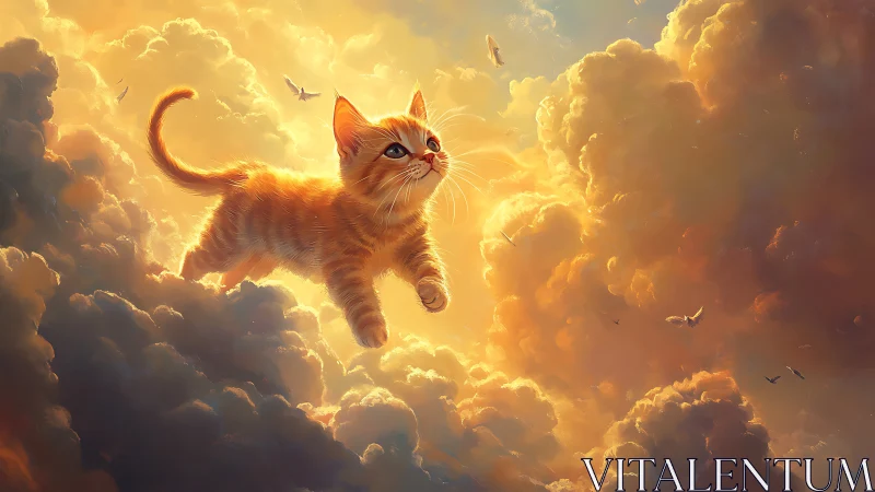 Ginger Guardian Ascends Through Golden Cloud Kingdoms