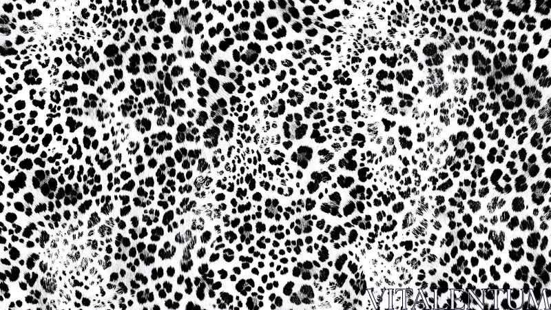 High contrast leopard print pattern displays densely packed markings