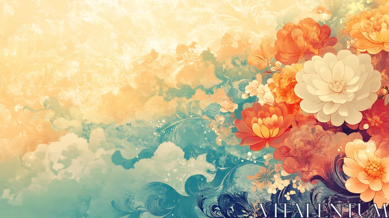 Blooming Dreams in Watercolor Wonder.