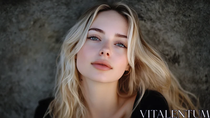 Soft daylight lingers across a blue eyed, windswept gaze