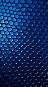 Photorealistic blue reptile scale macro with fluid tessellation.