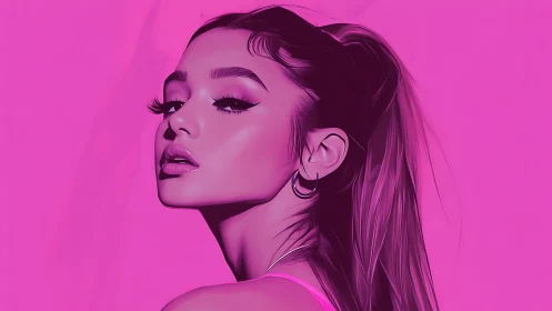 Velvet pink portrait of a confident, soft-glow dreamer.