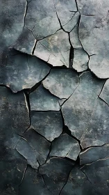 Shattered slate horizon where quiet fractures remember storms.