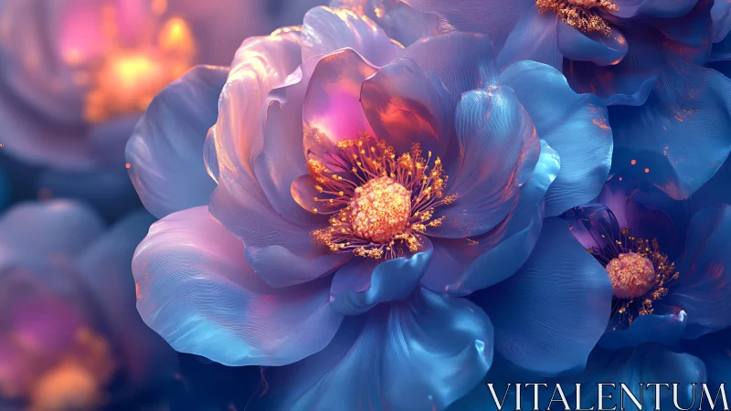 Luminous Blooms: Nature's Glowing Dance.