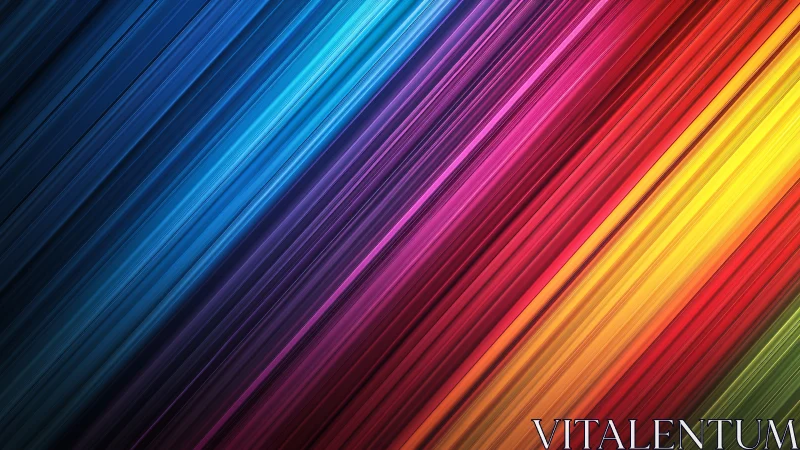 Diagonal neon light streaks merge in a vivid color spectrum.