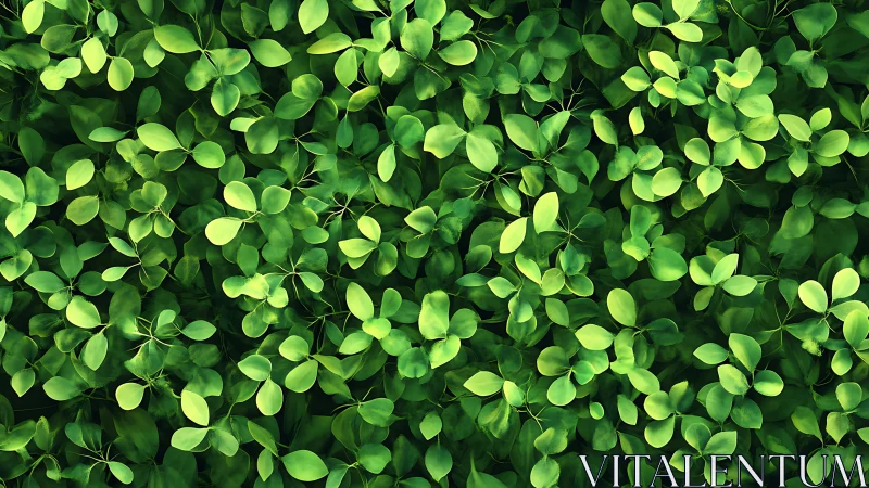 Dense overhead foliage rendered with high-frequency leaf detail