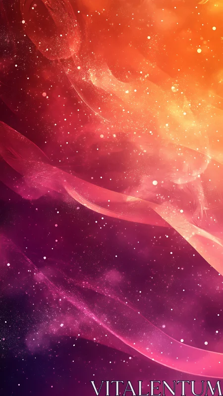 Soft nebula ribbons drifting through glowing cosmic dusk.