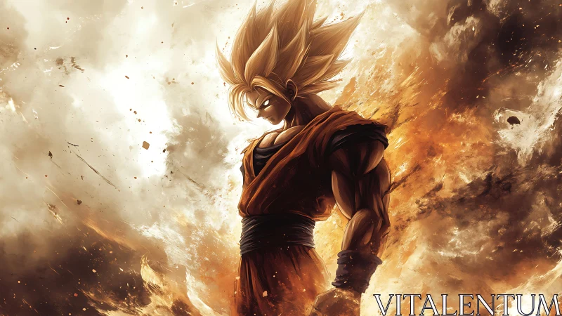 Fiery warrior sinks into stormlight while power ignites