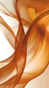 Translucent orange waveforms intersect across vertical frame