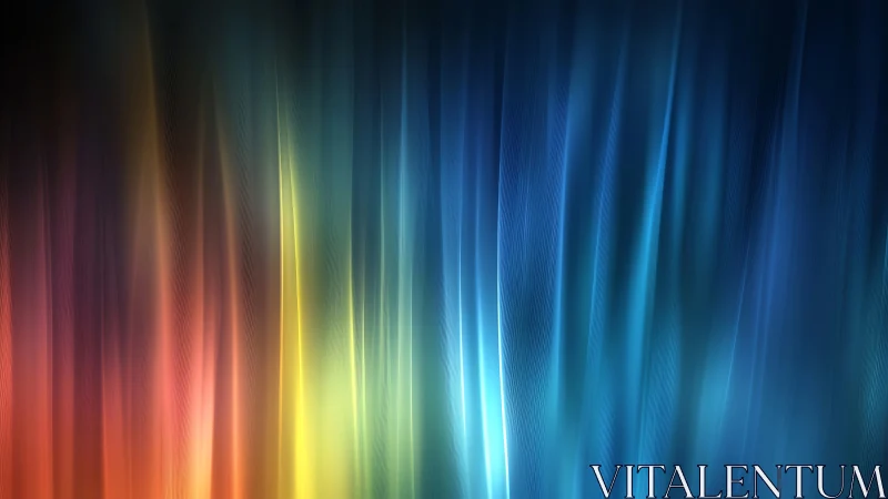 Vertical multicolor light streaks form a smooth gradient field
