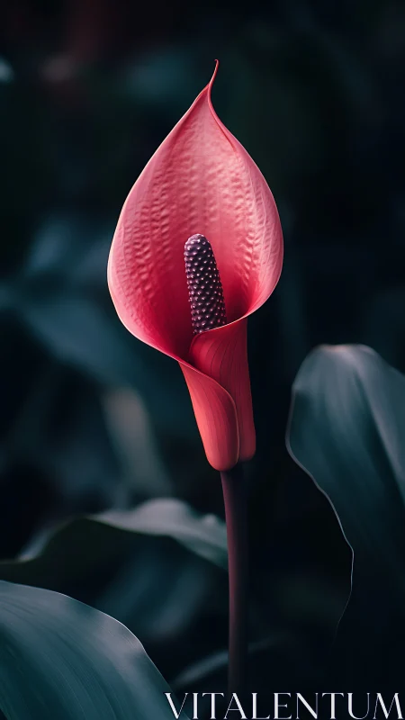 Anthurium Spadix Morphology: Thermochromic Tropical Inflorescence Structure