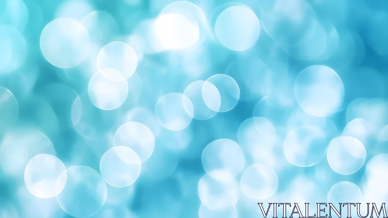 Soft Blue Bokeh Light Abstract Background with Dreamy Glow.