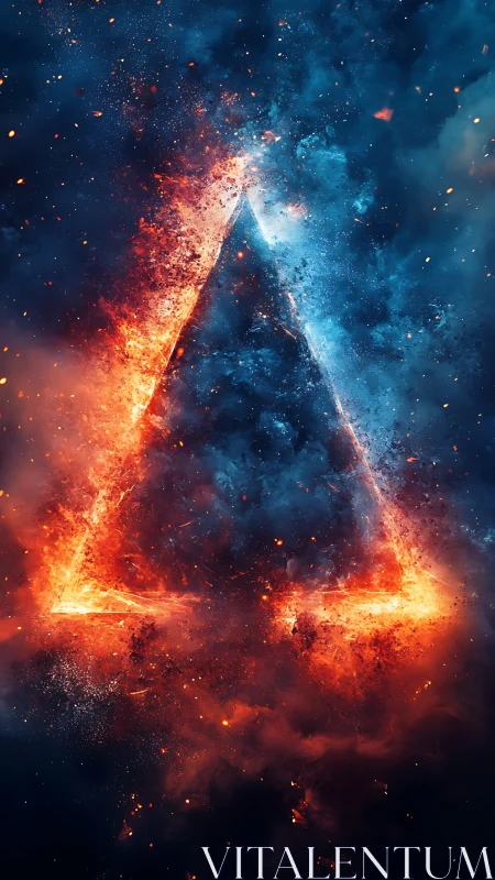 Pyroluminescent Triangle Portal with Polarity Contrast