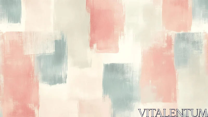 Soft Pastel Abstract Brushstroke Art in Modern Minimalist Style.