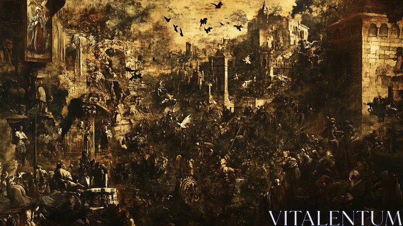 Smoldering Siege Dreams over a Crumbling Bronze City.