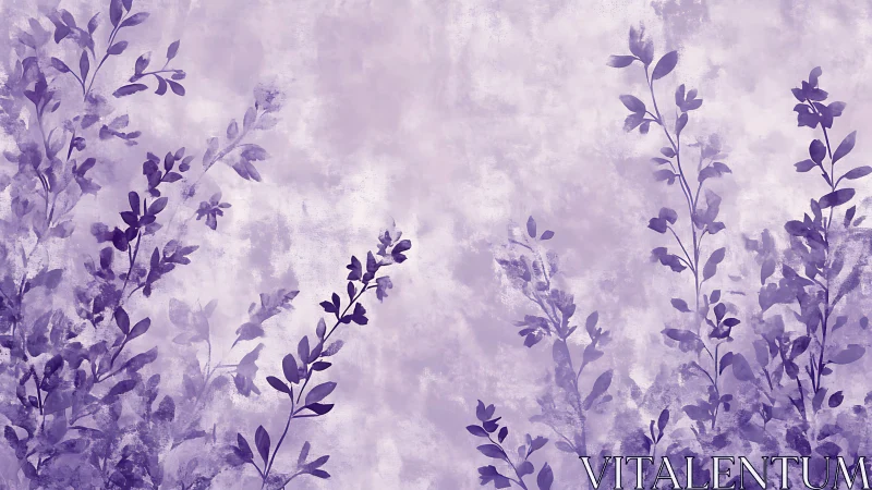 Lavender mist garden where quiet vines learn to whisper.
