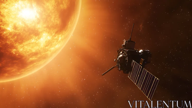 Solar observation probe approaches blazing stellar surface