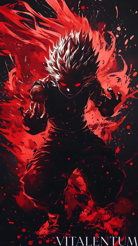 Crimson fury condenses into one blazing anime avenger