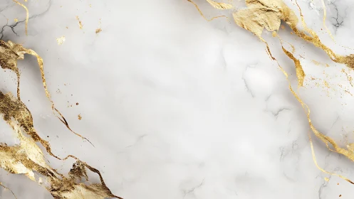 Marble substrate with fractured metallic gold veining dynamics.