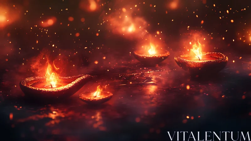 Ember Vessels Ignite Midnight Glow.