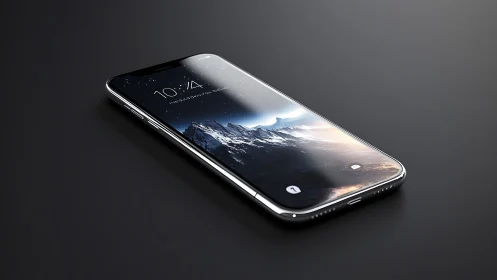 Luminous Monolith: Where Mountains Sleep on Glass.