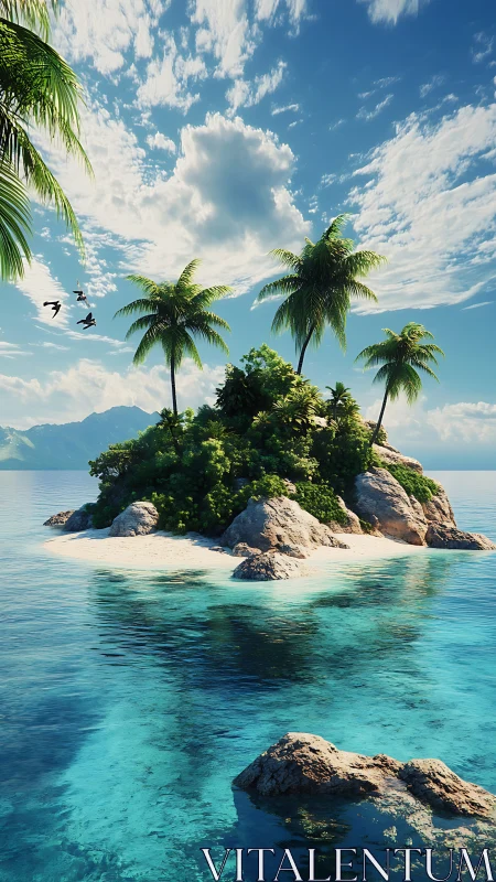 Tropical Island Paradise with Crystal Waters.