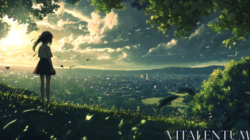 Sunlit hillside girl quietly rewrites the city’s horizon