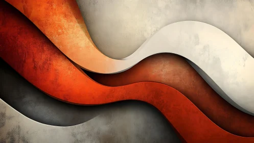 Abstract wavy layered texture in warm earthy tones, modern style.