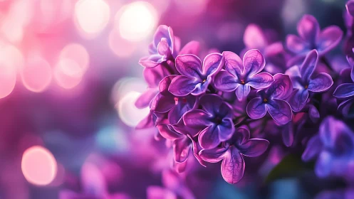 Purple Lilacs in Dreamy Light