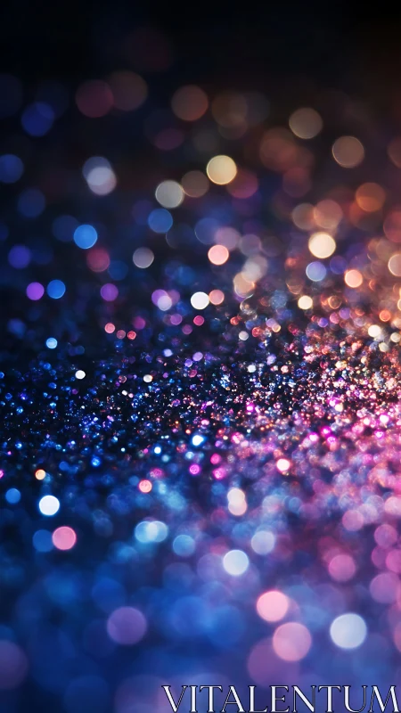 Dreamy Night Sparkles in Soft Blue and Pink Lights.