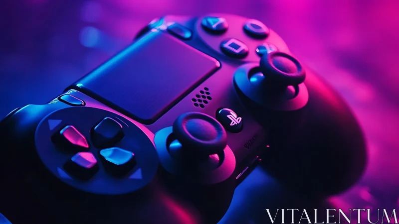 Neon-Soaked Gaming Peripherals Glow in Electric Splendor.