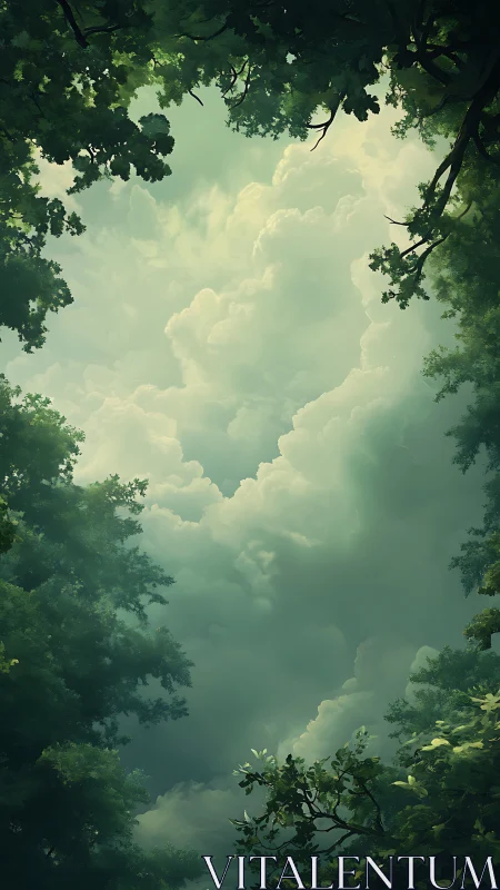 Emerald Cathedral Frames Heaven's Billowing Sanctuary